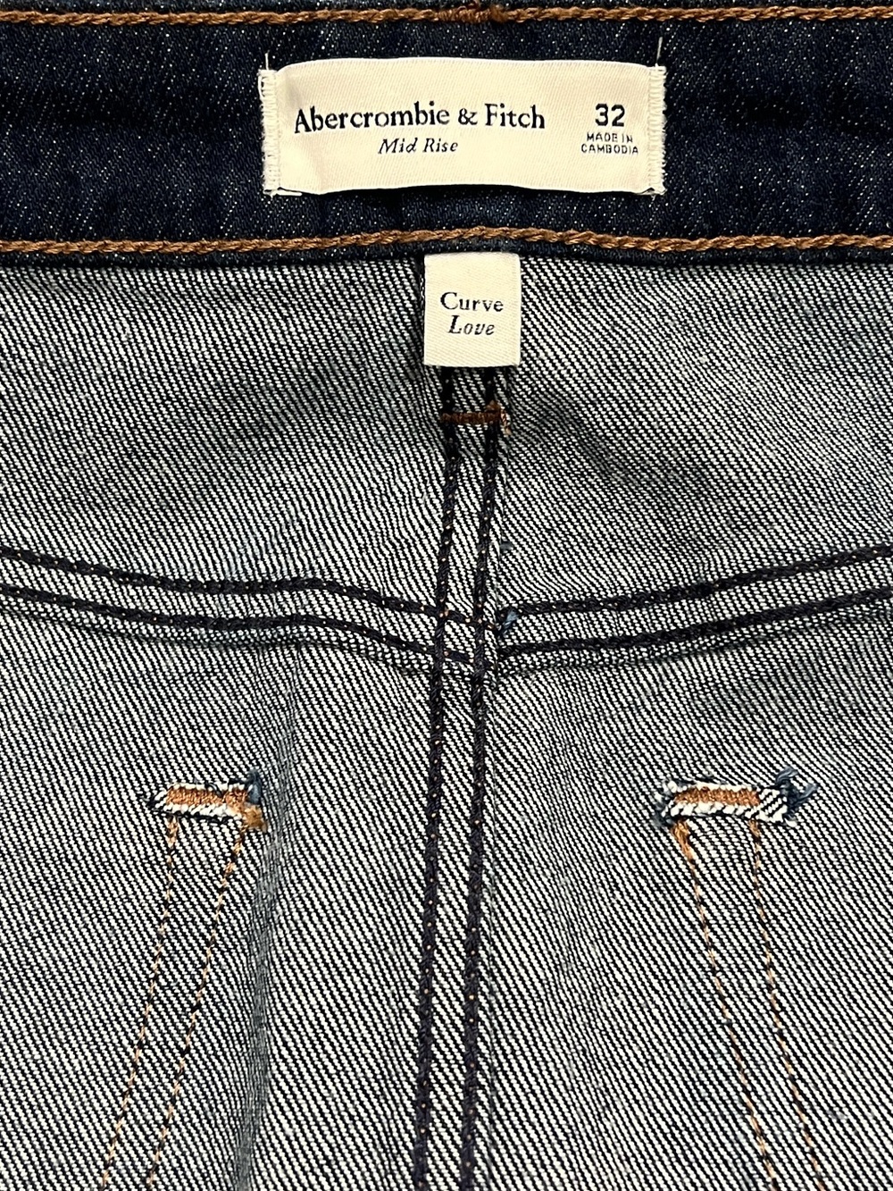 Abercrombie & Fitch Mid Rise Denim Mini Skirt - Picture 7 of 8